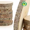 com-four® 8x Holzscheibe mit Rinde - Glasuntersetzer zum Produktbild-Vorschau 4