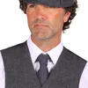 T3067-1600 grau Herren Krawatte Peaky blinder Produktbild-Vorschau 1