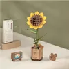 RoboTime3D puzzle in legno Girasole Anteprima dell’immagine prodotto 3