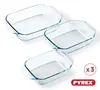 Pyrex Auflaufformen 3er Set Glas 0,25l ,05l 1l Produktbild-Vorschau 2