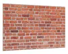 Wallario Wandbild Rote Ziegelsteinwand - Backsteine, Größe: Produktbild-Vorschau 2