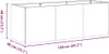 vidaXL Pflanzkübel 120x40x40 cm Verzinkter Stahl Produktbild-Vorschau 8