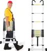 Jayseuw Aluminium Teleskopleiter 3,8M Silber, Leiter Produktbild-Vorschau 1