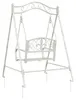 vidaXL Panchina a dondolo in acciaio 113 x 121,5 x 168 cm Anteprima dell’immagine prodotto 5