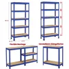 Yaheetech Schwerlastregal 150x70x30cm, max. 560 kg, 5 Produktbild-Vorschau 3