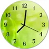 Glasuhr Wanduhr Küchenuhr Echt-Glas 30fi cm Gras grün Produktbild-Vorschau 1