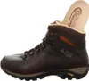 A single brown hiking boot with its insole partially visible, shown from the side against a white background. Voir les images du produit