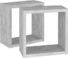 vidaXL Würfelregale 2 Stk. Betongrau 30x15x30 cm Produktbild-Vorschau 6
