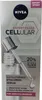 A close-up of a Nivea Cellular Expert Filler Hyaluron-Serum box, showing the product name, brand, and key features. Produktbild-Vorschau