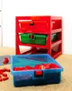 LEGO Schubladenbox 3-DRAWER STORAGE RACK 3 Schübe rot Produktbild-Vorschau 3