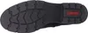 The sole of a black boot is shown from an underneath view. Produktbild-Vorschau