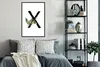 MuchoWow® MuchoWow® Gerahmtes Poster Blätter - Alphabet - Produktbild-Vorschau 2