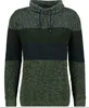 Rabe Pullover Strickpullover Tweed gestreift in grün