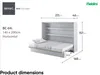 MEBLINI Schrankbett Bed Concept - Wandbett mit Lattenrost - Produktbild-Vorschau 8