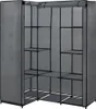 vidaXL Eckkleiderschrank Grau 130 x 87 x 169 cm Náhled obrázku produktu 1