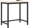 vidaXL Stolik naturalny 80 x 50 x 77 cm Drewno i stal Podgląd zdjęcia produktu 3