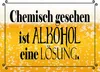 vianmo Holzschild 30x40 cm chemisch gesehen Alkohol Lösung Produktbild-Vorschau 1