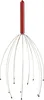 A head massager with a red handle and silver wires. Náhľad obrázku produktu
