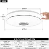 ACXIN 48W LED Deckenlampe Dimmbar, RGB Deckenleuchte mit Produktbild-Vorschau 2