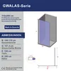 AQUALAVOS Duschwand für Dusche Walk in Dusche Produktbild-Vorschau 5