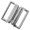 2 Bikini-Verschlüsse silber A 18x19mm | I 15x4mm