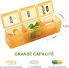 SUKUOS Pillendose 28 Tage Deutsch, Große Tablettenbox Monat Produktbild-Vorschau 4