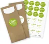 itenga 24x Bestecktasche braun+ Aufkleber Schön dass du da Produktbild-Vorschau 1