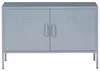 BELIANI Metallschrank Grau Stahl 100 x 40 x 65 cm Sideboard Produktbild-Vorschau 8