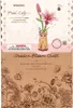 The image shows the packaging for a wooden 3D craft kit of a pink lily. Podgląd zdjęcia produktu