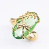 Schicker Damen-Fingerring mit Libellenblatt, oval, Produktbild-Vorschau 6