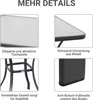Outsunny Gartentisch Glastisch Bistrotisch Balkon Produktbild-Vorschau 6