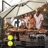 tillvex® Premium Alu Sonnenschirm 330 cm Beige + Abdeckung Produktbild-Vorschau 6