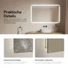 Espejo de baño LED EMKE, 100x60 cm, con iluminación, 3 Vista previa de la imagen del producto 6