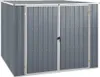 vidaXL Gerätehaus Grau 195x198x159 cm Verzinkter Stahl Produktbild-Vorschau 15