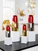 Gilde Vase, "Milano", Keramik, rot, goldfarben, VE 4, L. 6 Anteprima dell’immagine prodotto 2