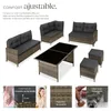 Canapé de jardin BARLETTA modulable - marron naturel Voir les images du produit 3