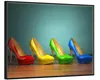 Wallario Wandbild Bunte Schuhe - High Heels für Frauen, Produktbild-Vorschau 2