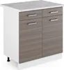 Küchenunterschrank Vicco R-Line Edelgrau 80 cm , AP Marmor, Produktbild-Vorschau 1