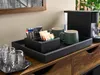 Vassoio Corby Highland Standard in pelle nera Anteprima dell’immagine prodotto 7