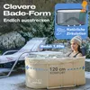 LIVIKING® Eisbad + Faltbare Badewanne Erwachsene [120cm - Produktbild-Vorschau 5
