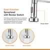 A close-up marketing image of a kitchen faucet spray head, illustrating its dual-functionality with two spray modes. Náhled obrázku produktu