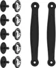 INF Schwarze PVC-Fersenriemen für Clogs - Rutschfest Produktbild-Vorschau 1