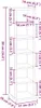 vidaXL CD-Schrank Schwarz 21x20x88 cm Holzwerkstoff Produktbild-Vorschau 6