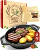 KRUSTENZAUBER Gusseisenpfanne Induktion 32cm Doppelgriff - Produktbild-Vorschau 8