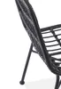 Halmar Gartenstuhl K401 - schwarz / grau Produktbild-Vorschau 14