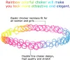 12 Stück Tattoo Choker Halskette Set Mode Stretch Gothische Produktbild-Vorschau 3