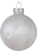 Christbaumkugeln Weiß mit Eislack Ø 6 cm aus Glas - 6er Set Produktbild-Vorschau 3