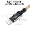 USB-A auf iPhone Nylon Kabel Typ A Ladekabel für iPhone - Produktbild-Vorschau 3