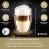 Creano doppelwandiges XXL Thermoglas 400ml, Extra großes Produktbild-Vorschau 3