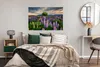 MuchoWow® Poster Blumenfeld - Lupinen - Sonnenuntergang Produktbild-Vorschau 4